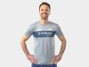 Unbekannt Jersey 100% Tech Tee Short Sleeve Small Grey/Navy