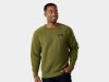 Trek Oberteil Trek Quilted Crewneck M Olive